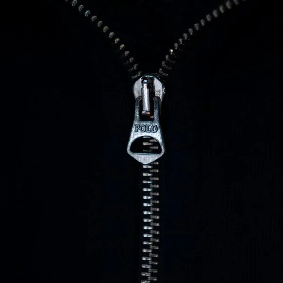 Polo Ralph Lauren Mens Navy Full-Zip Hoodie Sweatshirt - Picture 4 of 6